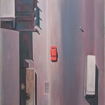 coche-rojo-desde-arriba-120x130-cms-acrylic-on-canvas