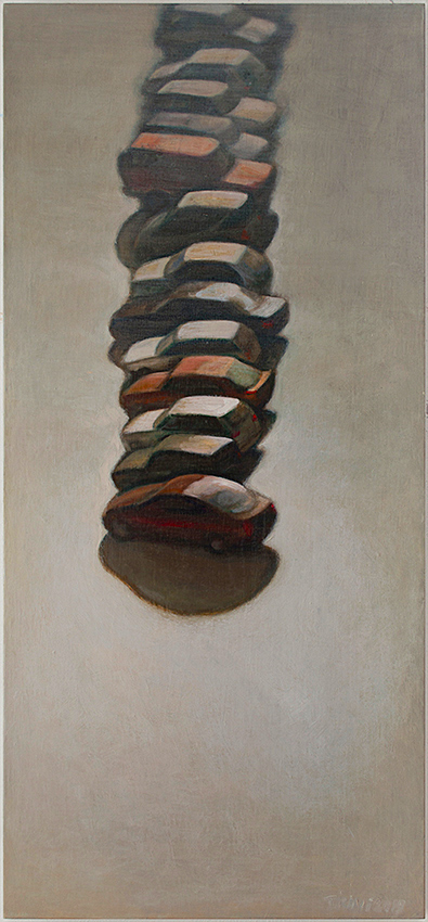 columna 130 x 60 cm, acrylic on canvas 2019